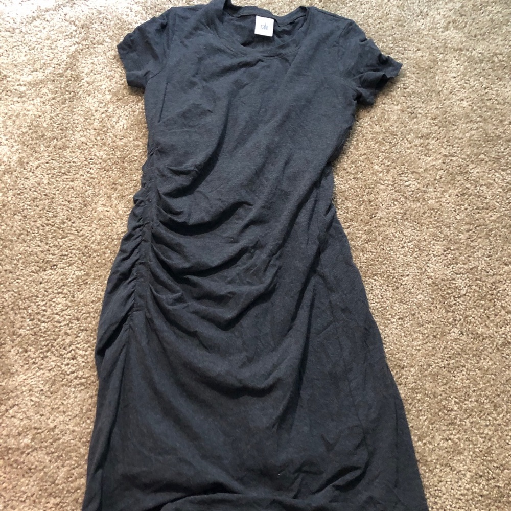 Grey scrunch dress